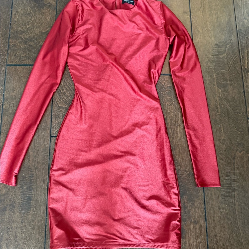 Naked Wardrobe Vibrant Red Mini Dress